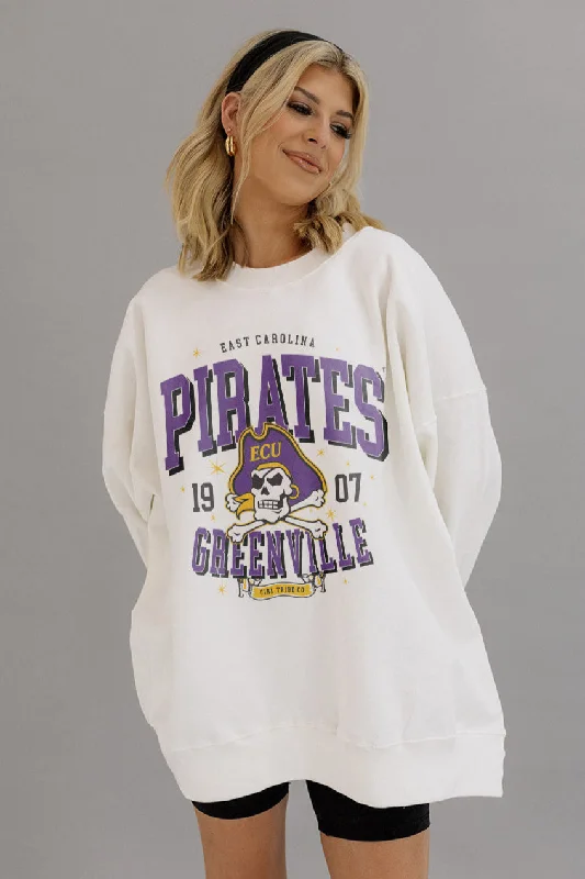 East Carolina University: Pirates Sparkle Sweatshirt Laid - back Women's Vibe