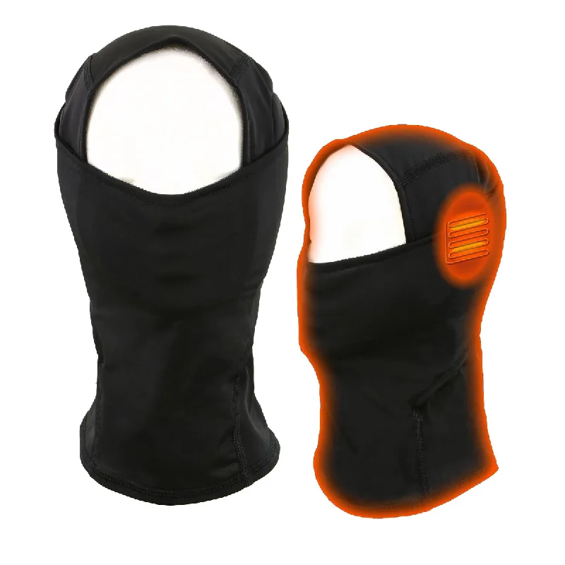 NexGen Heat MP7922FMSET Heated Breathable Balaclava for Skiing, Motorcycle – Heated Winter Face Mask w/ Battery Pack Artistic Women's Hand - painted