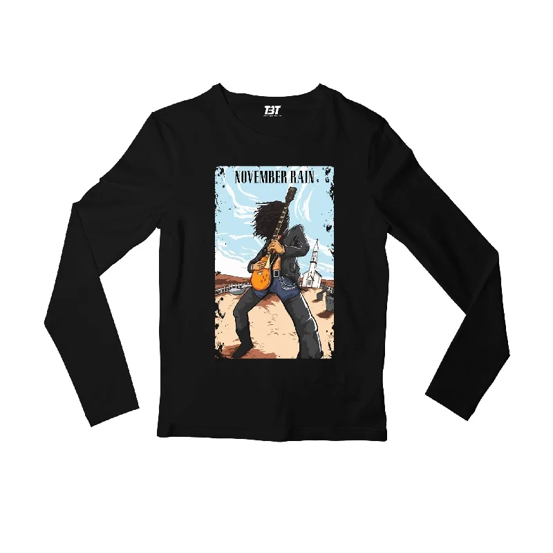 Guns N' Roses Full Sleeves T shirt - On Sale (Chest size 38 IN) Relaxed Women's 