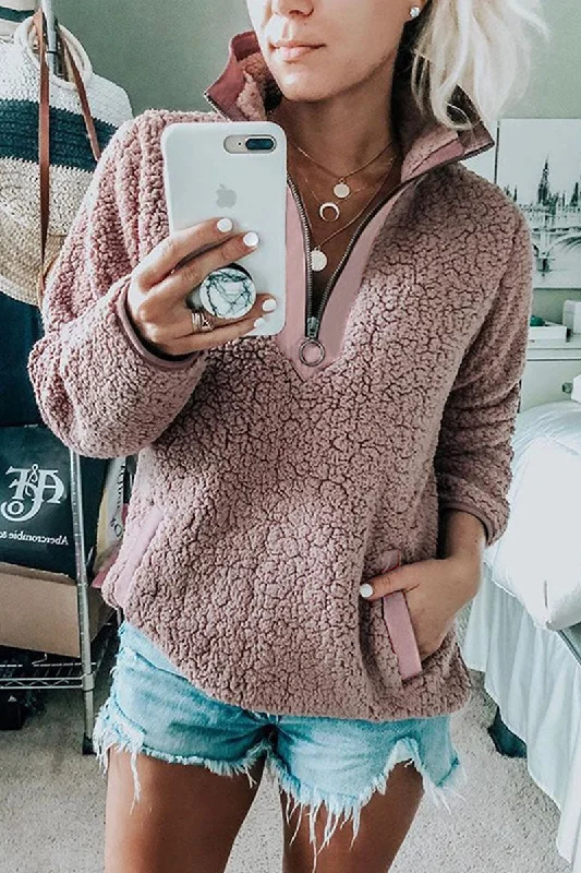 Fashion Street Solid Turtleneck Hoodies(7 Colors) Refined Women's 