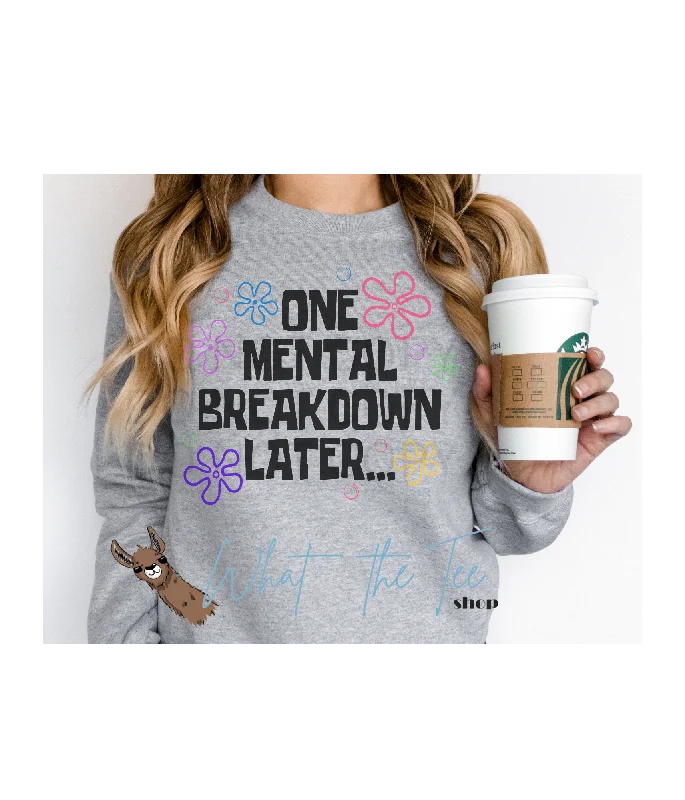 One Mental Breakdown Later Sleek Women's Metallic