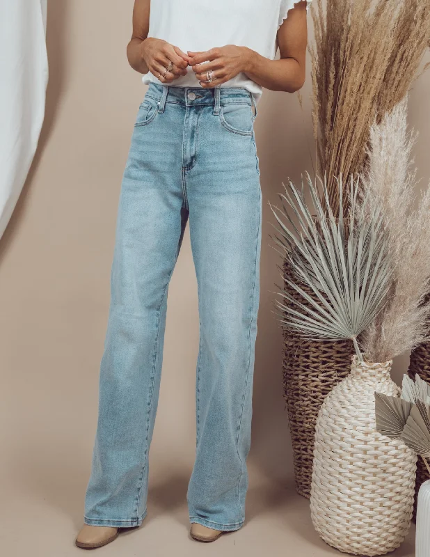 Rowdy Wide Leg Denim Gym