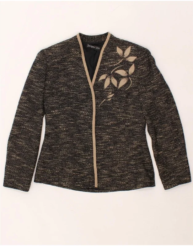 JAQUES VERT Womens Blazer Jacket UK 12 Medium Grey Acrylic Casual Women's Loose - fitting JAQUES VERT Womens Blazer Jacket UK 12 Medium Grey Acrylic Casual Women's Loose - fitting
