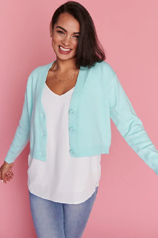 Norma Mint Cardi Business