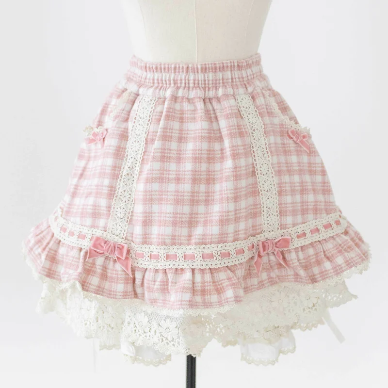 Lilia & Lace Plaid Skort with Attached Bloomers