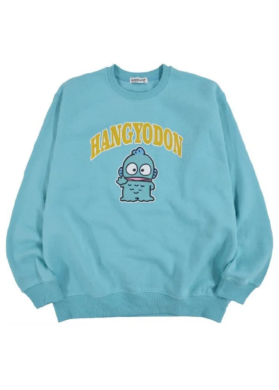 Sanrio Hangyodon Logo Pullover Refined Women's Velvet