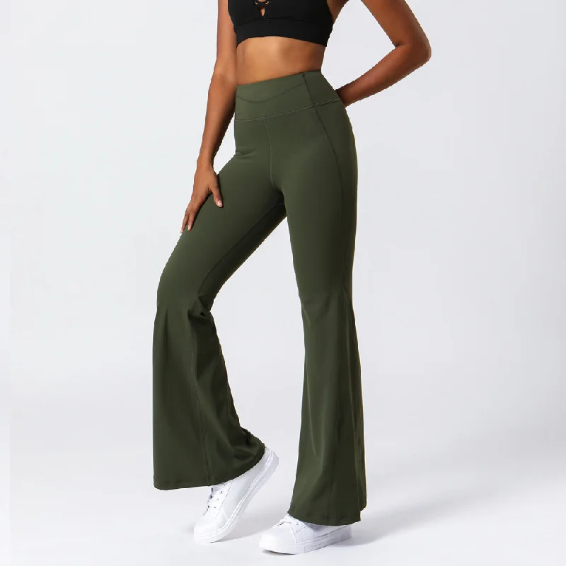 Slimming Flare Pants Wholesale Activewear For St. Patrick'S Day Modern Women's 