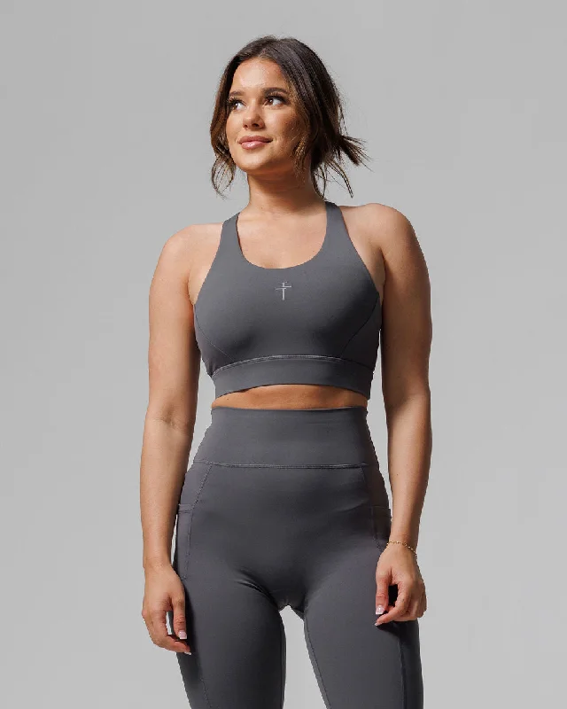 Crossback Sports Bra - Space Grey Women