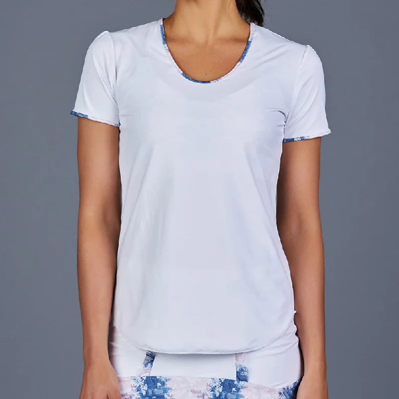 NY Square T-Shirt Top (White)