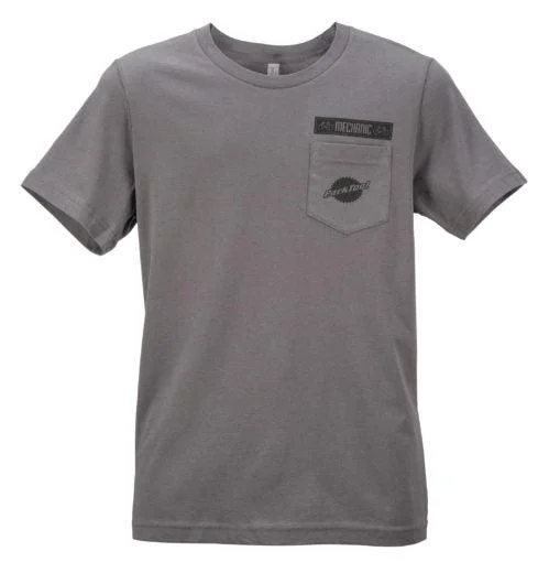 Park Tool Pocket Unisex T-Shirt (Charcoal Gray) Practical Women's Quick - dry