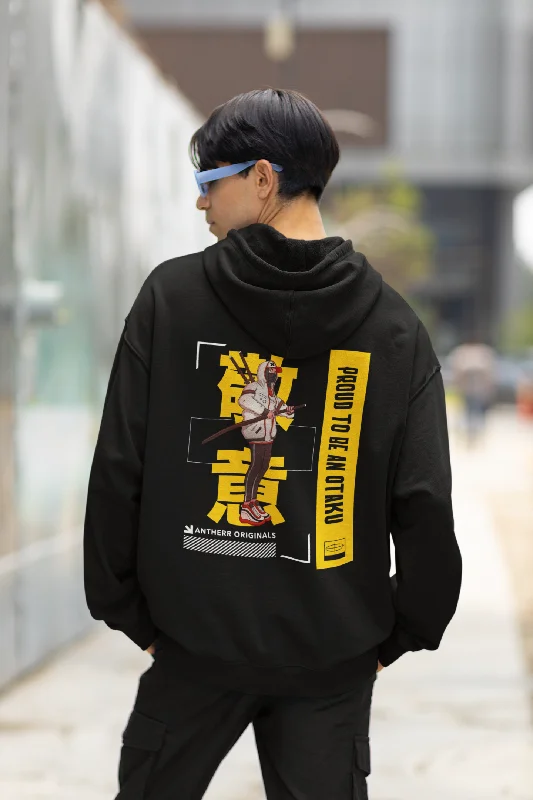 Proud to be an Otaku (Double Sided Print) Anime: WINTER HOODIES Polished Women's Silk