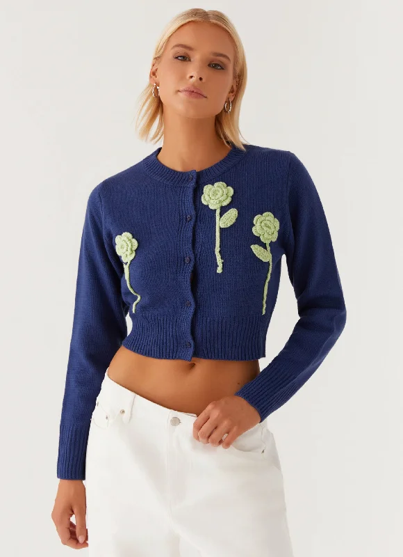 Everest Knit Cardigan - Navy Adventure