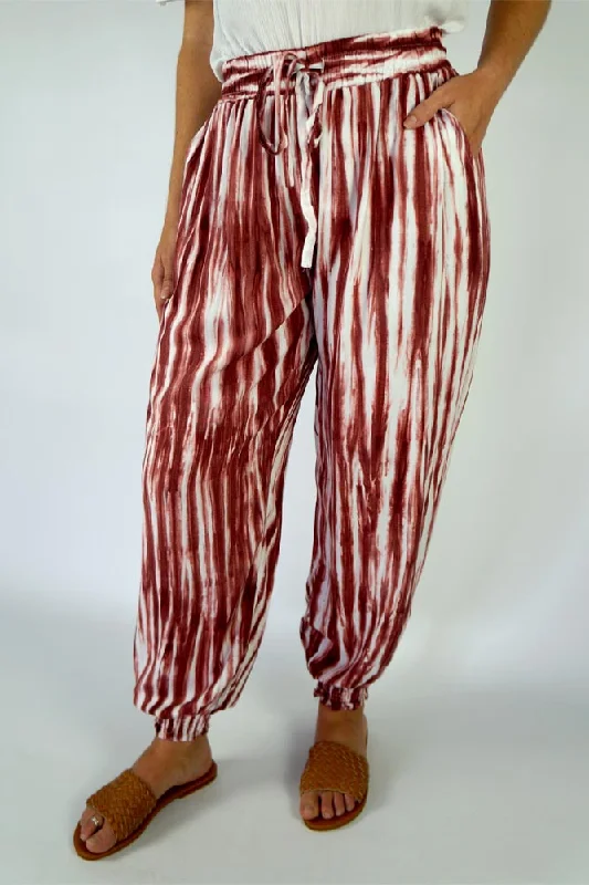 Gypsy Pant "Squiggle" Tie Dye Elegant Women's Formal 