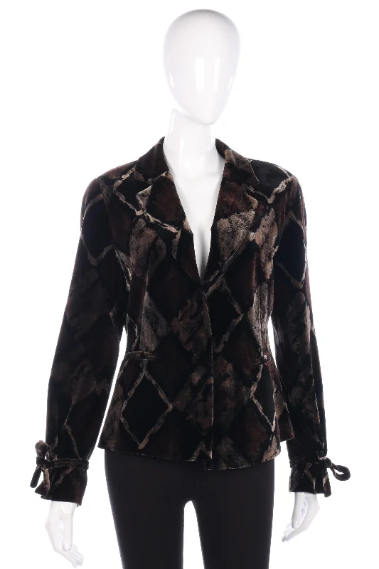 Monica Magni velvet jacket, size 14/16 Youthful Women's Anime - inspired