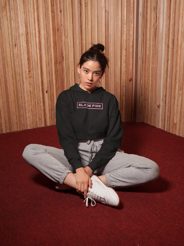 BLACKPINK - Winter Crop Hoodies Stylish Women's Neon