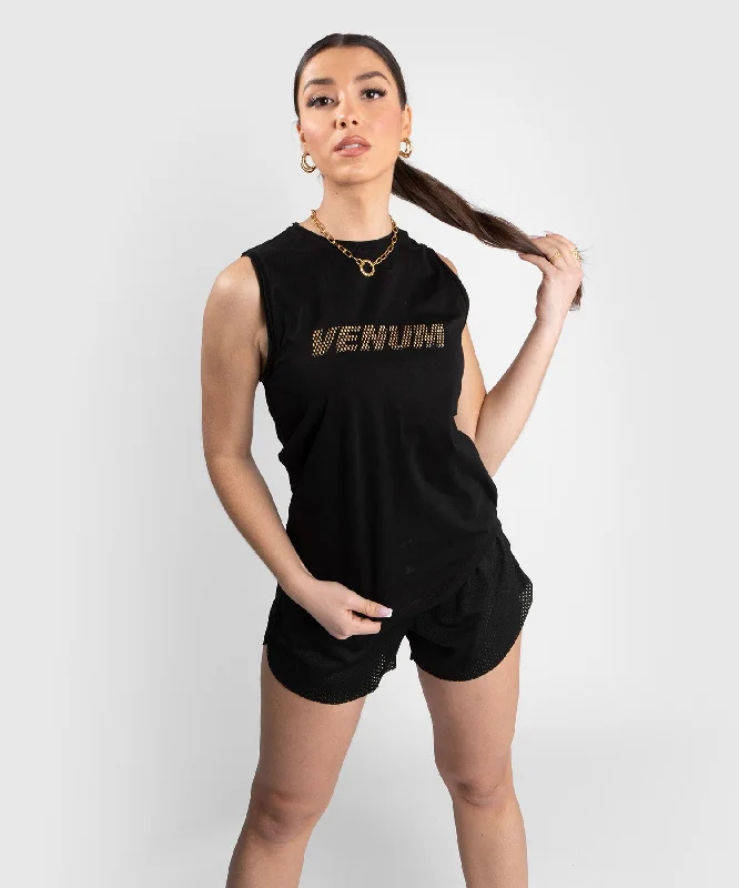 Venum Lightning Tank Top - For Women - Black/Gold Laid - back Women's Vibe
