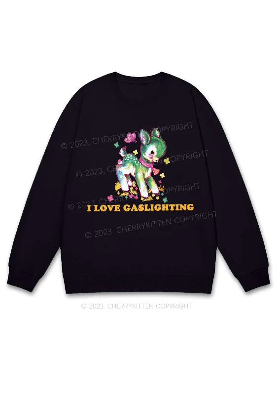 I Love Gaslighting Y2K Sweatshirt Cherrykitten