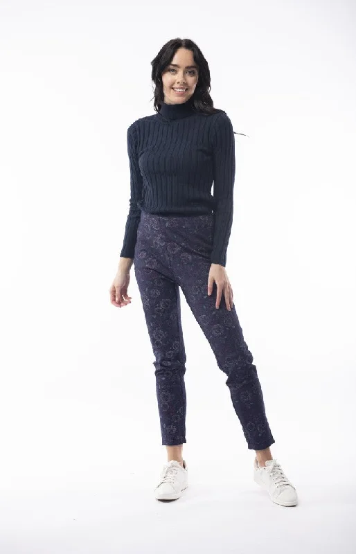 Orientique Reversable Stretch Jeans (Black or Navy) Sophisticated Women's Tailored