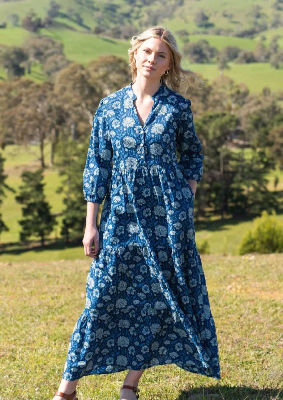 Blue Meadow Tiered Maxi Dress Refined Women's 