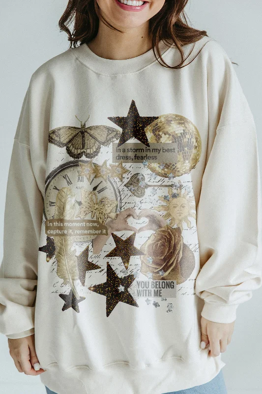 Enchanted Collage Sweatshirt Sharp Women's Italian