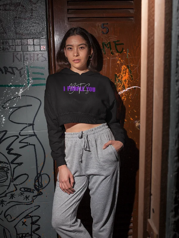 I Purple You : BTS - Winter Crop Hoodies Earthy Women's 
