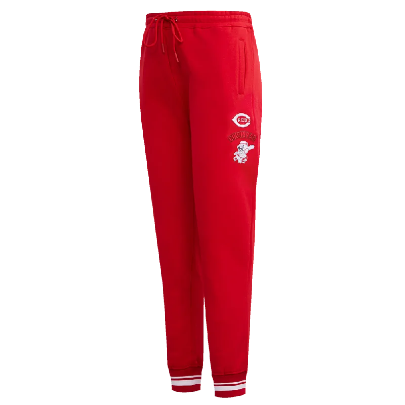 MLB CINCINNATI REDS RETRO CLASSIC WOMEN'S RIB SWEATPANT (RED)