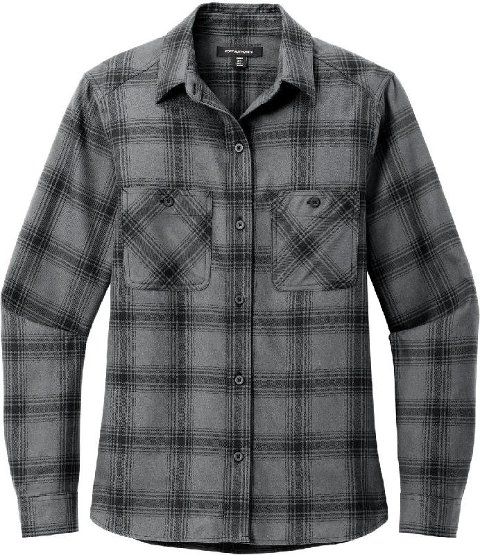 Grey/Black Open Plaid