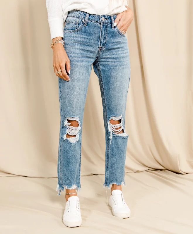 Chicago Distressed Denim Sleek Women's 