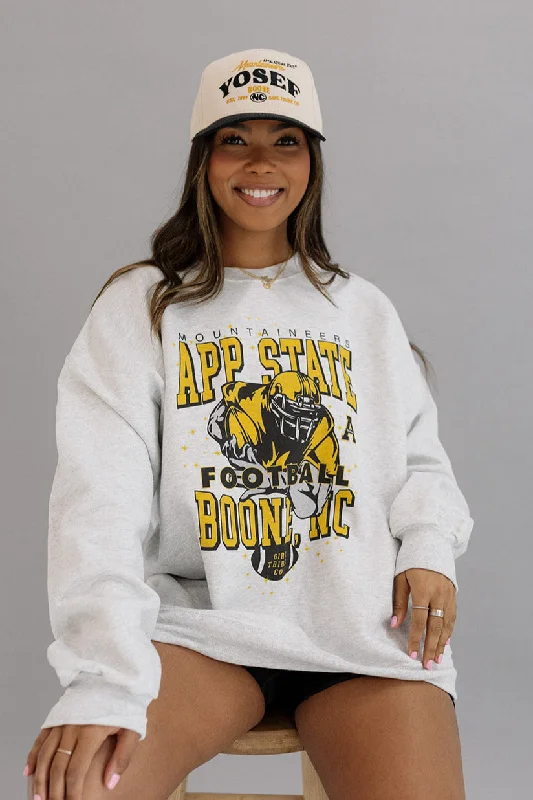 Appalachian State University: App State Football Retro Sweatshirt Modern Women's 