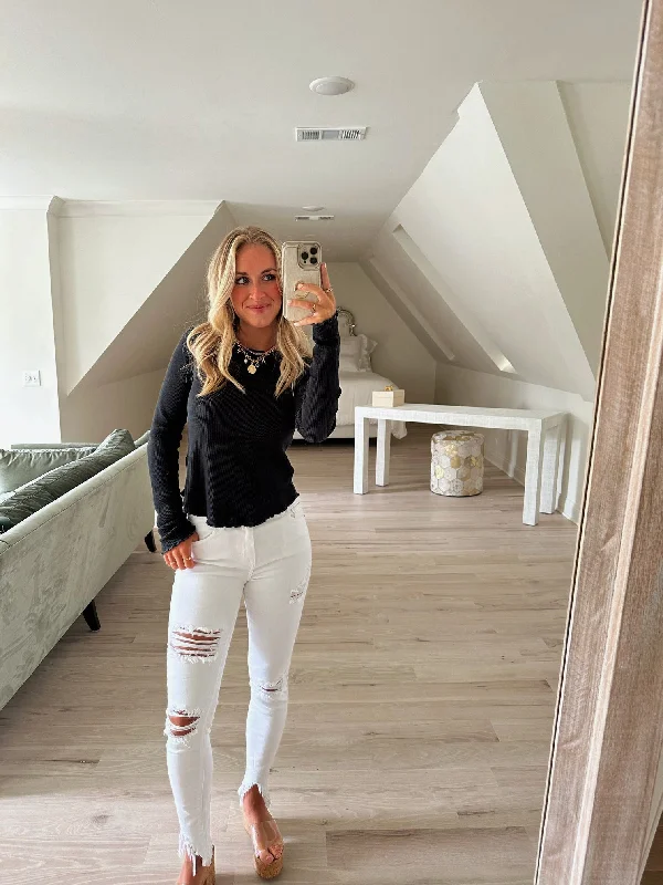 The Perfect Skinny Jeans- White Cool Women's Distressed