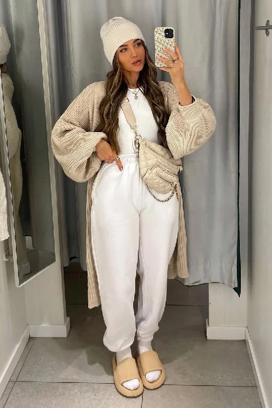 Beige Cable Knit Cardigan - Alice Stylish Women's Tropical 