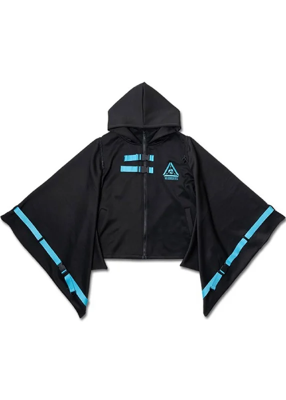 Uzurai Cyberpunk Tech Kimono Black Blue Jacket Trendy Women's Oversized
