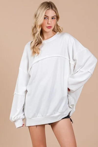 Ces Femme Exposed Seam Long Sleeve Sweatshirt