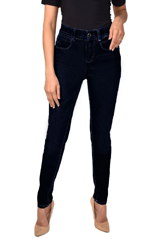 Frank Lyman Denim 213126U-NVY Navy Trendy Women's Oversized