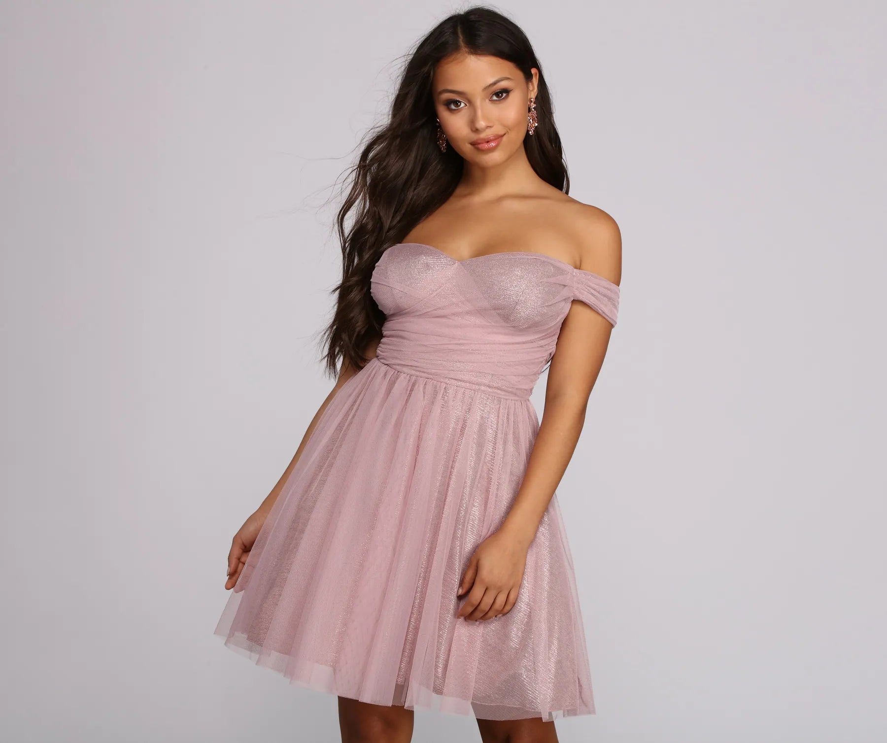 Laura Off The Shoulder Mesh Dress Minimalist Women's Casual