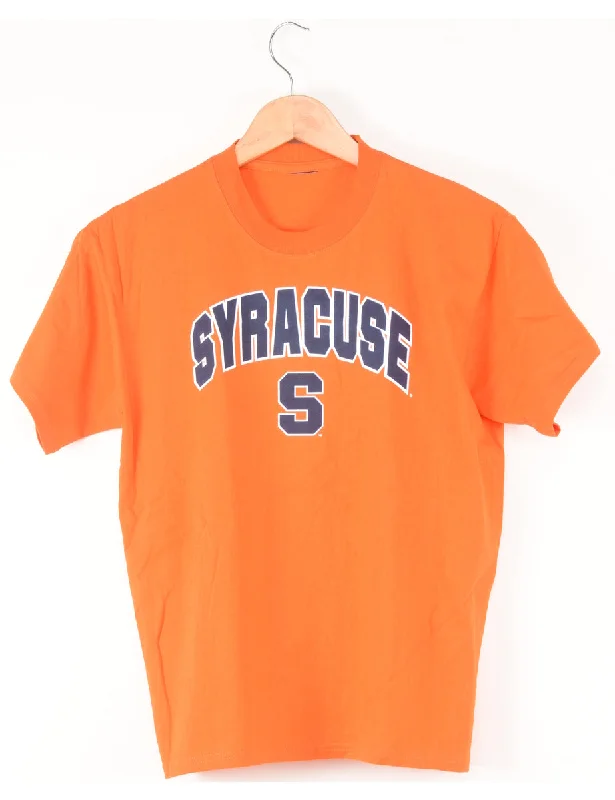 Syracuse Design Orange T-shirt - M Minimalist Women's Casual