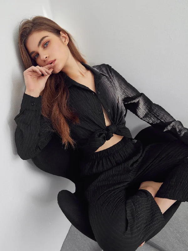 Casual Plain Button Front Long Sleeve Collar Women Lounge Sets Traditional Women's Wool Casual Plain Button Front Long Sleeve Collar Women Lounge Sets Traditional Women's Wool