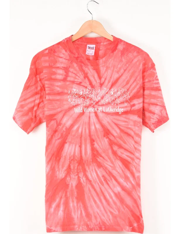 Tie Dyed Wild Women At Lutheridge T-shirt - L British Gentlewoman Style