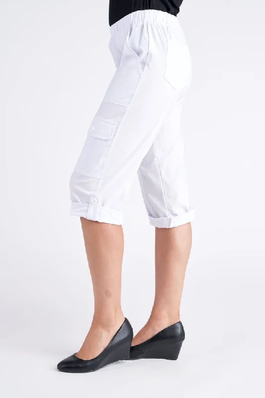 Vivid Cotton Blend Stretch Cargo Pant (3 Colours) Modern Women's 