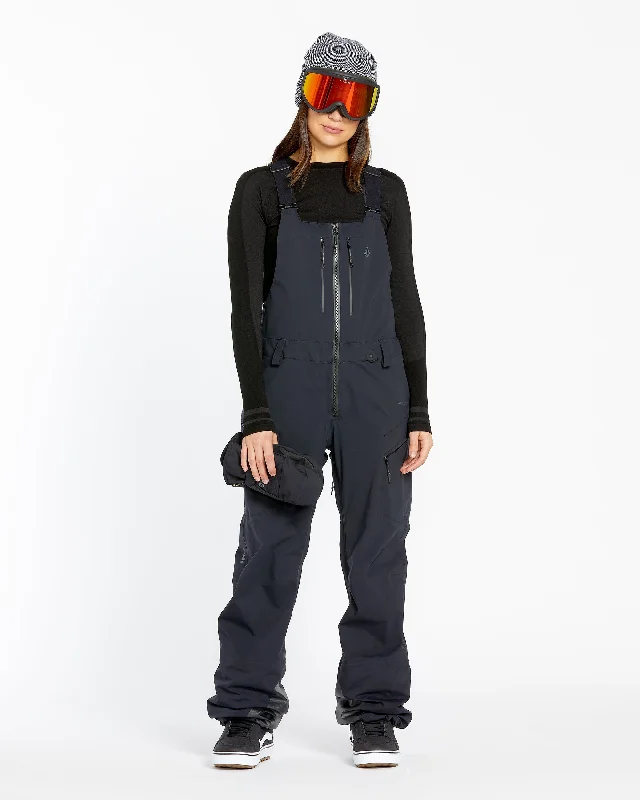 Womens Vs 3L Stretch Gore Bib Overalls - Black