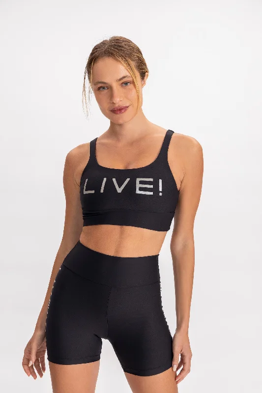 LIVE! Icon Lux Crop Top Laid - back Women's Style