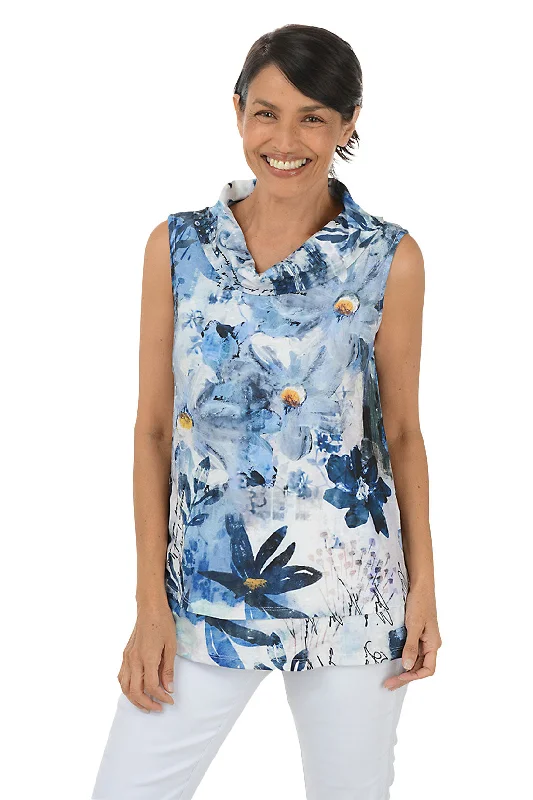 Carolina Cowl Neck Sleeveless Top Edgy Women's Punk