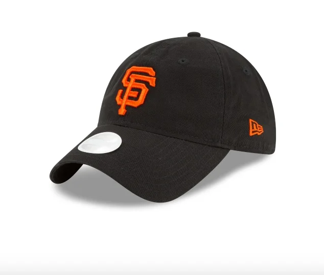 New Era San Francisco Giants Women's Black LINEN LEAP 9TWENTY ADJUSTABLE Cashmere