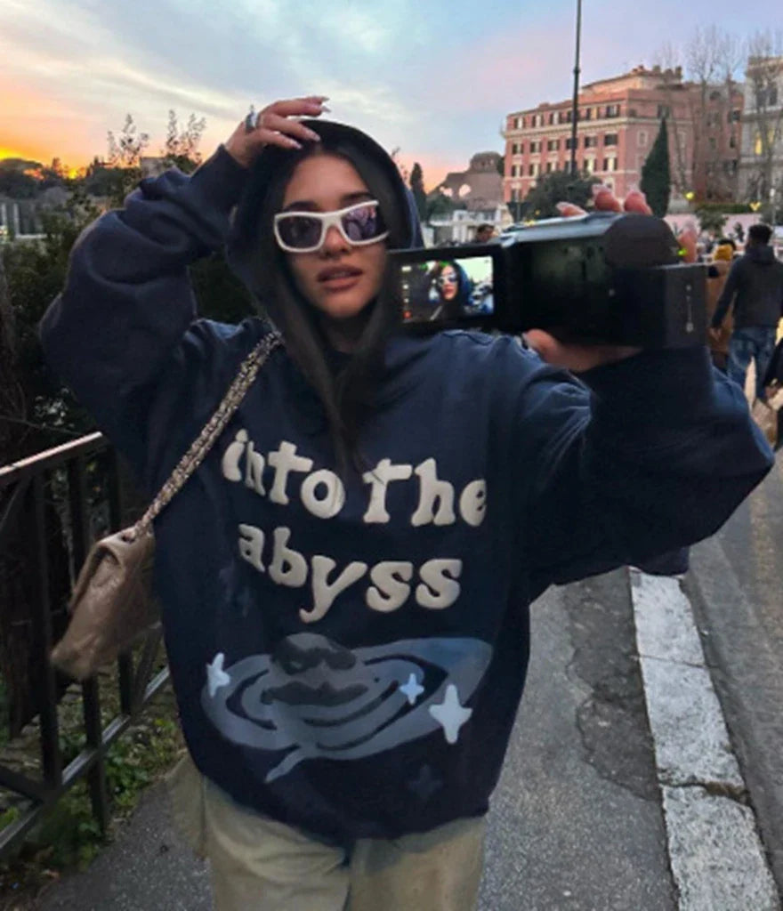 Dark Gothic Retro Hooded Grunge 3D Print Hoody Youthful Women's Anime - inspired