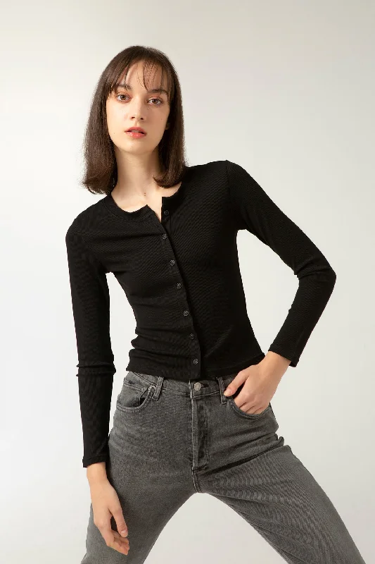 LUV Cardigan - Black Modern Women's Tech