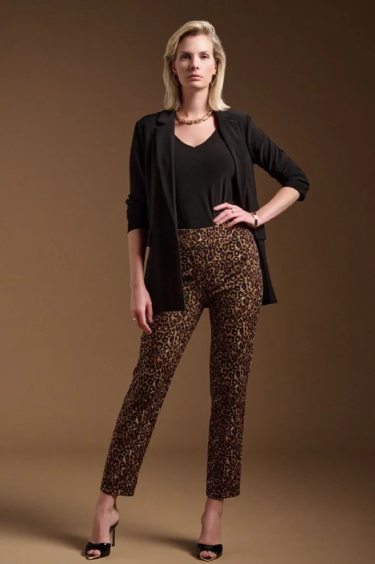 Joseph Ribkoff Pant 244257 Beige/Black Feminine Women's Soft 