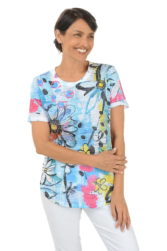 Laura Short Sleeve Burnout Tee Rugged Women's Outdoor 