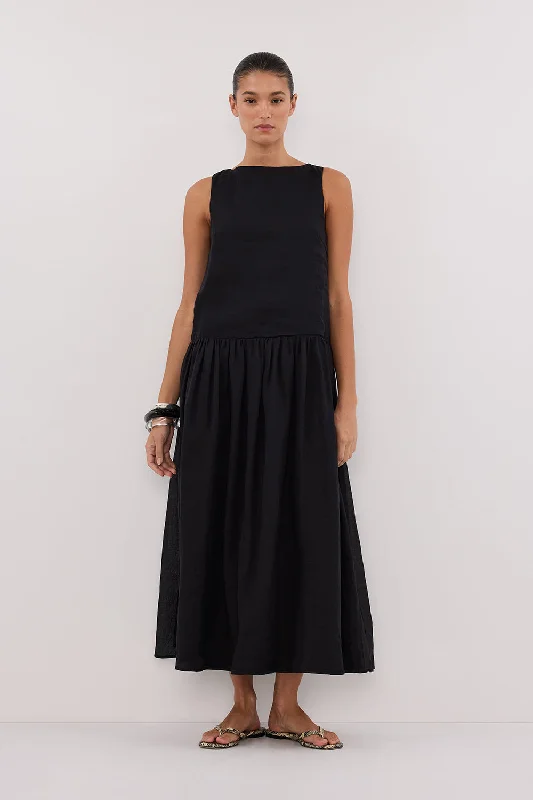 JACQUES BLACK RAMIE MIDI DRESS Artistic Women's Avant - 