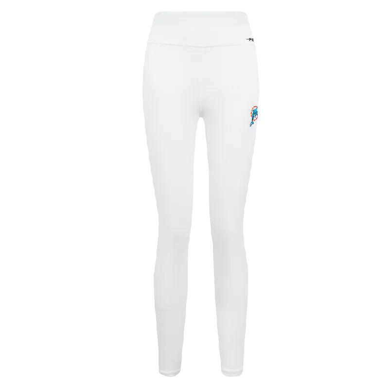 NFL MIAMI DOLPHINS RETRO CLASSIC WOMEN'S JERSEY LEGGING (WHITE)