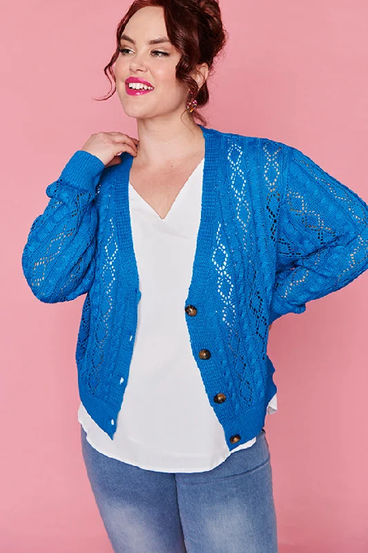 Yvonne Cobalt Cardi Sleek Women's 
